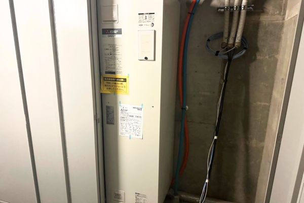 金沢市　マンション　三菱　電気温水器交換