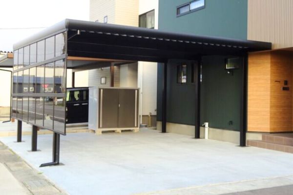 能美市　戸建て　カーポート設置