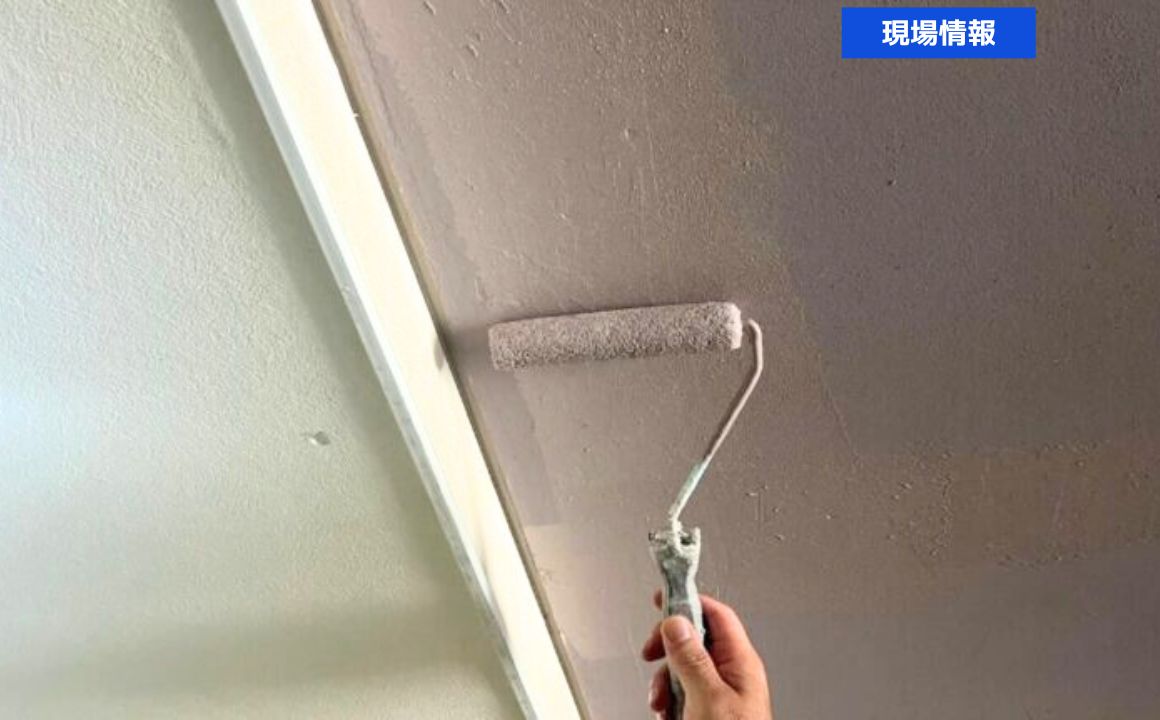 金沢市で駐車場天井の再塗装を行いました。手直しのご依頼です